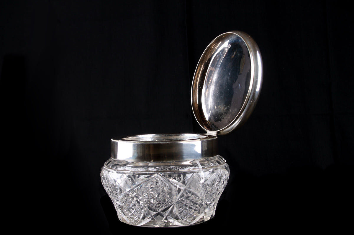 Caramelera en Cristal de Bohemia y Plata Sellada