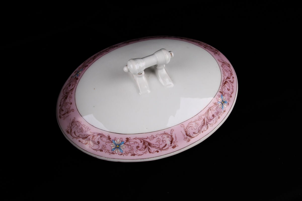 Sopera Rosa Porcelana Alemana