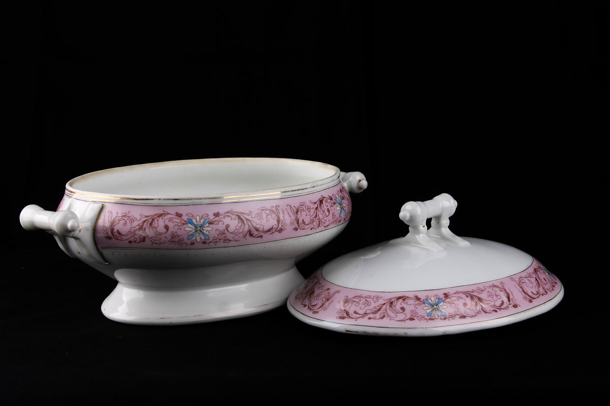 Sopera Rosa Porcelana Alemana