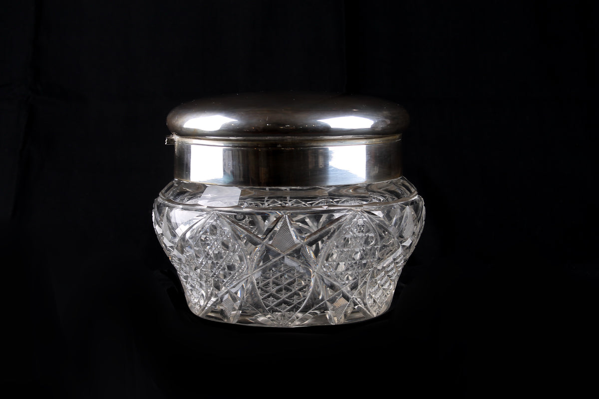 Caramelera en Cristal de Bohemia y Plata Sellada