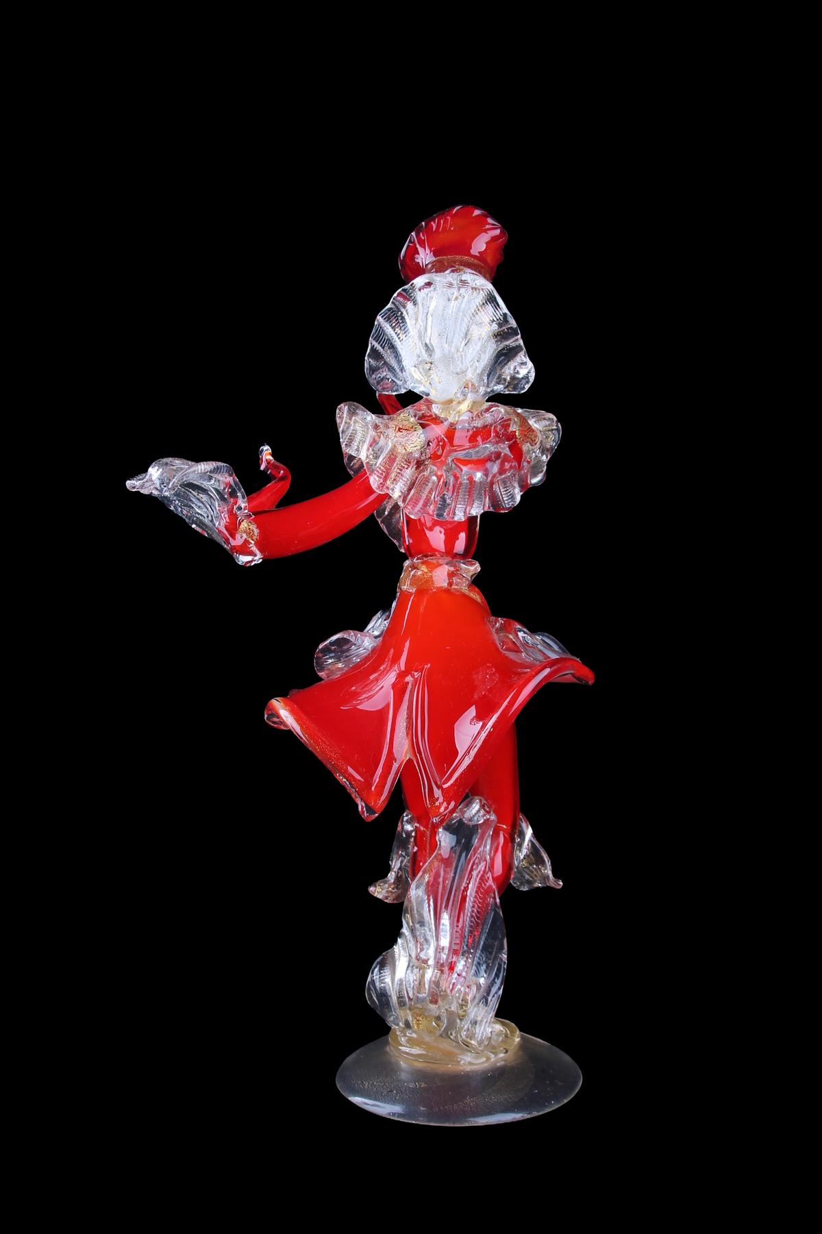 Bailarina en Cristal de Murano Rojo