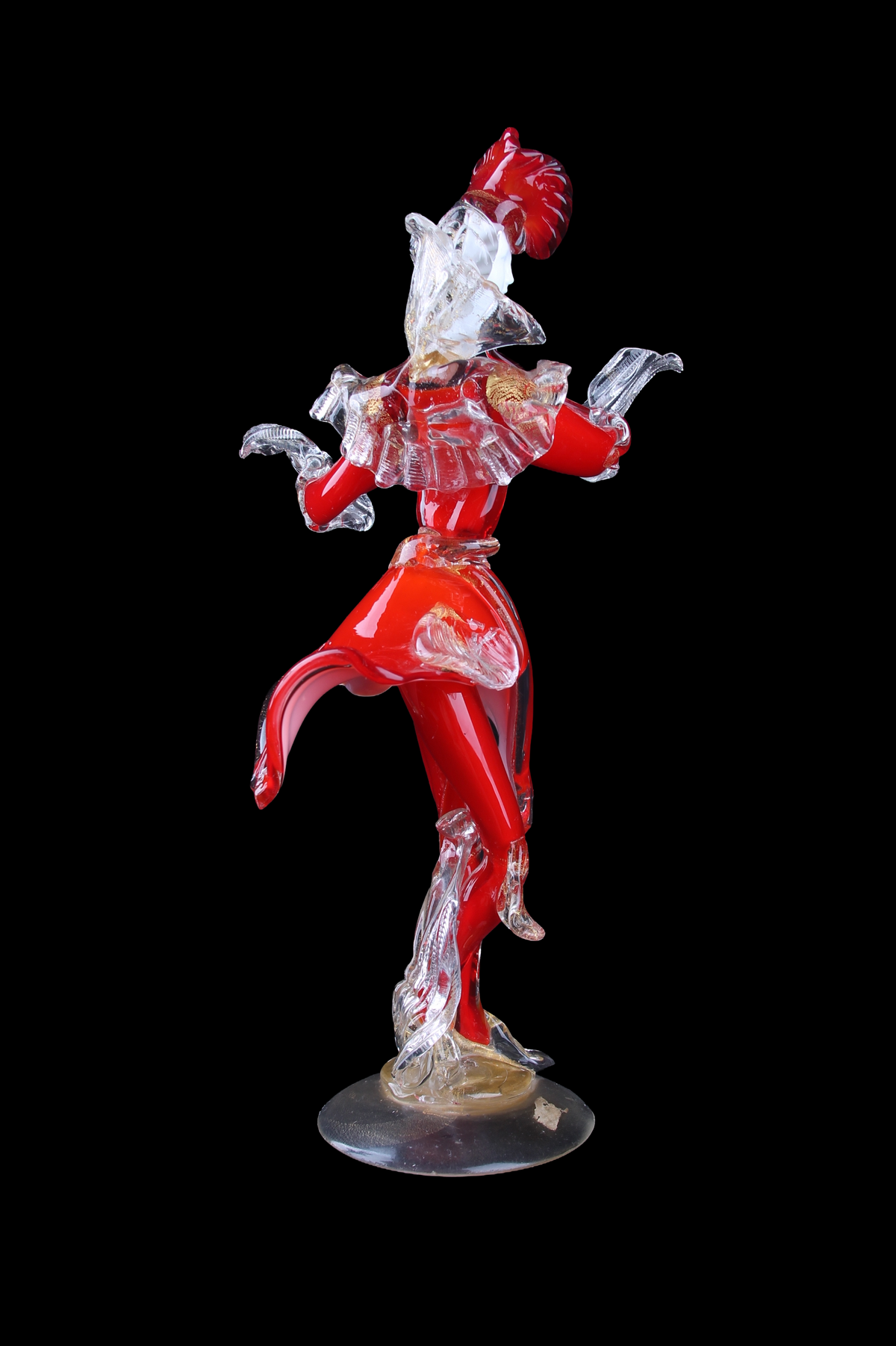 Bailarina en Cristal de Murano Rojo